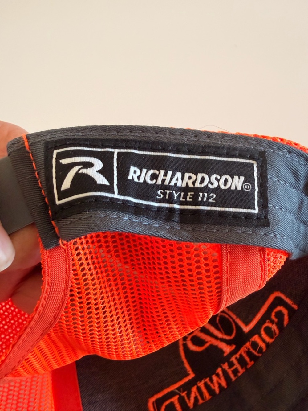 Southwind Plantation Trucker Mesh Hat, Orange and Grey - Picture 7 of 10